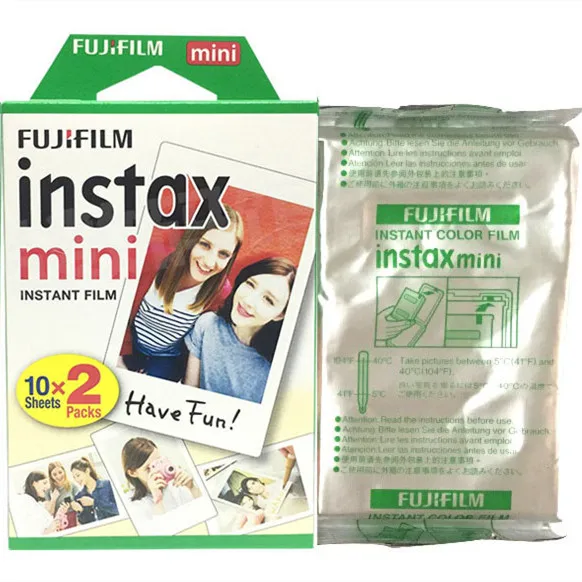 Fujifilm Instax Мини пленка 3 дюйма белый край 10 20 30 40 50 60 100 листов для FUJI мгновенная камера мини 9 мини 8 7 s 70 90