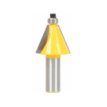 

1/2 Inch 22.5 Degree Wood Cutter Carbide Shank Mill Woodworking Trimming Engraving Carving Tool Milling Cutter Router Bit Set