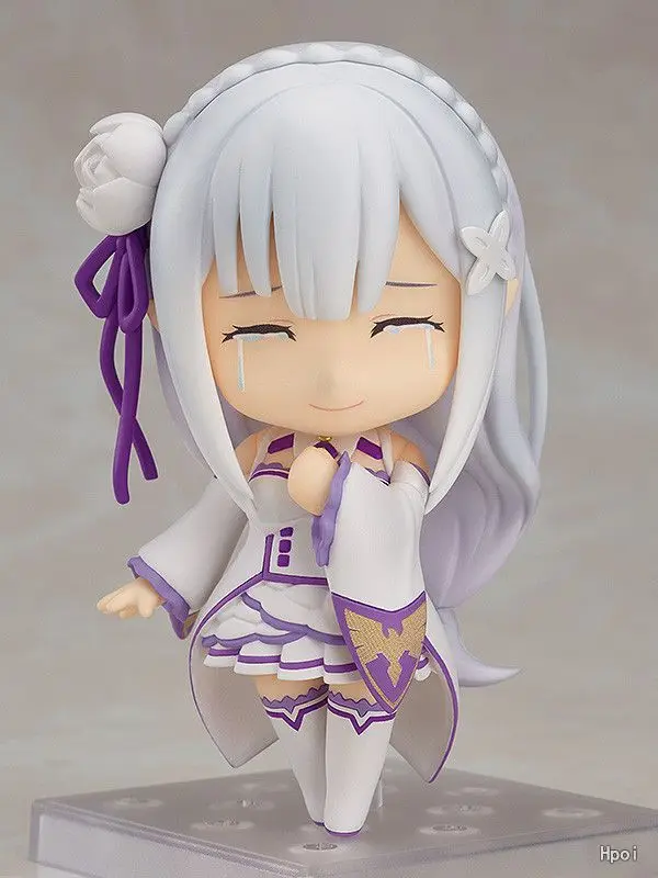 Аниме Re: жизнь в другом мире от zero Nendoroid 751 Эмилия каваи милые фигурки игрушки 10 см