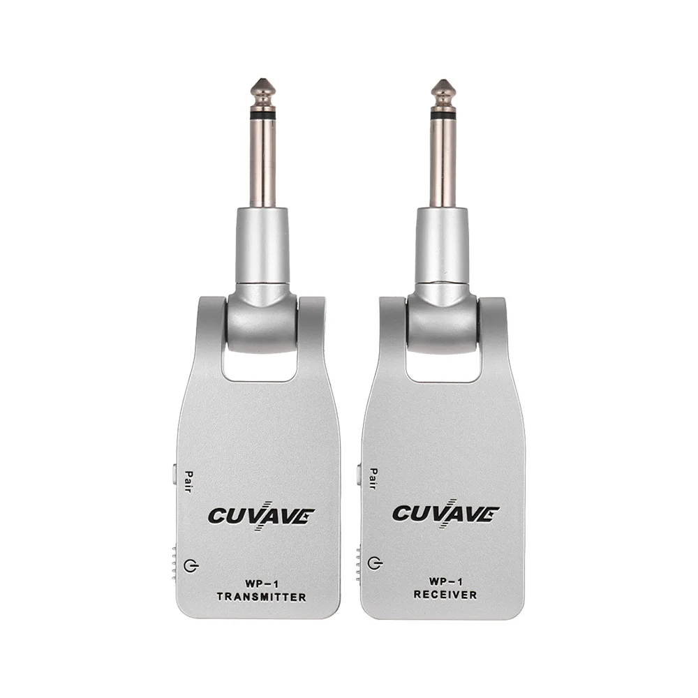 

2.4G Wireless Guitar System Transmitter & Receiver Built-in Lithium Battery 30M Transmission Range for Electric Guitar Bass