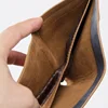 New Men Retro Frosted PU Wallet Two Folding Male Purse Credit Card Holder Solid Color Short Wallet purse and wallet 6