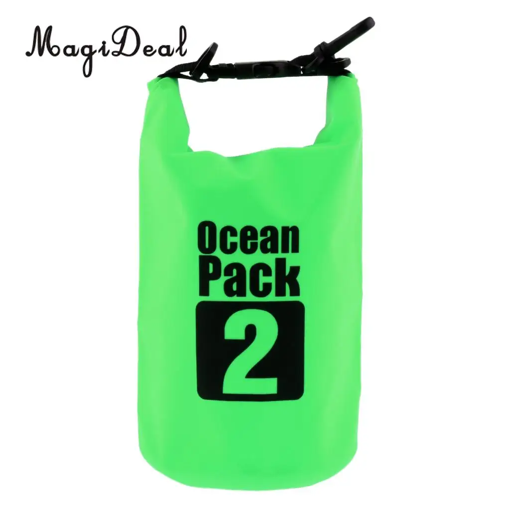 MagiDeal Heavy Duty 2L Waterproof Dry Bag Roll Top Sack for Kayak Canoeing Rafting Swimming Surfing Sailing Drifting Fishing