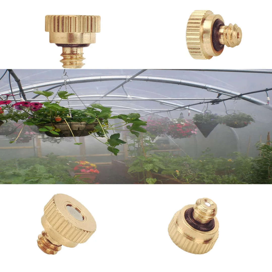 30Pcs/lot  Brass Misting Mist Nozzle Spray Sprinkler 0.3mm Orifice Atomizing Nozzle