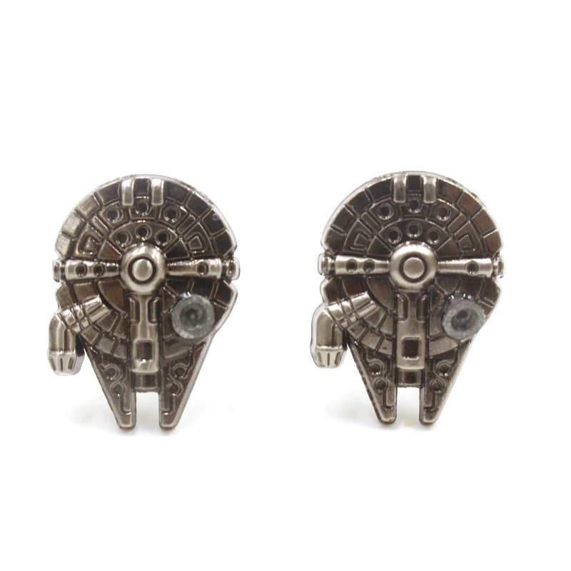 Fashion movie accessories star wars Millennium Falcon cufflinks for