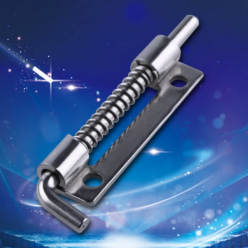 Door Latch 1Pc 9cm Long Silver Stainless Steel Sliding Lock Barrel Bolt Hasp Staple Gate Safety