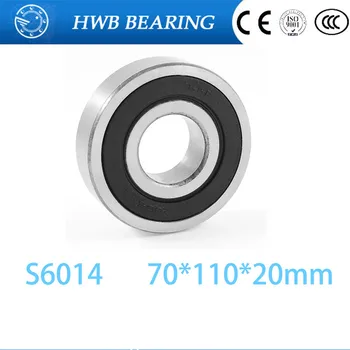 

Free Shipping 1PCS S6014 2RS Stainless Steel Bearing 70x110x20 Miniature 6014 RS Ball Bearings S6014