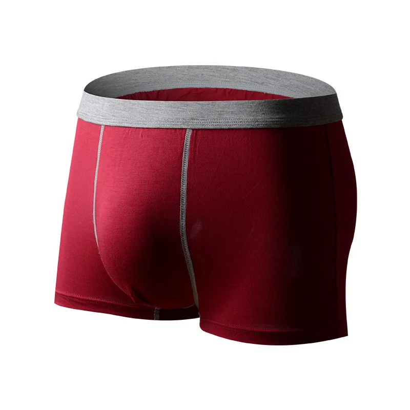 2018 Shorts Mens Underwear Soft Boxers Cotton Modal Boxer Men Solid Boxer Shorts Plus Size Boxers Mens Underwear (8)
