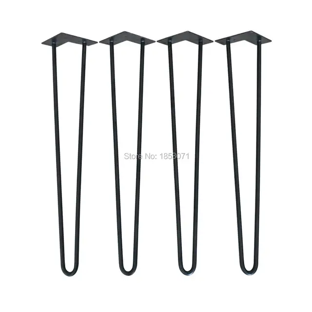 Aliexpress 26 Angled Hairpin Legs Matte Black Set Of 4 26 Angled Hairpin Legs Matte Black Set Of 4 Dining Table