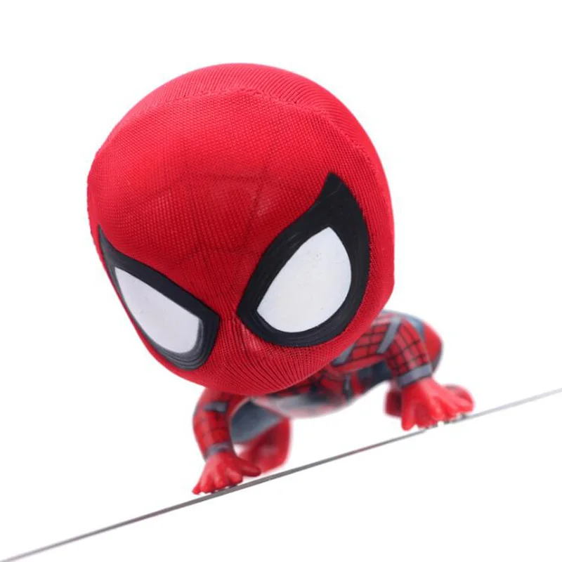 7-18,5 см игрушки Marvel Мстители магнит Человек-паук возвращение домой ПВХ Фигурки Q версия мини модель человека-паука кукла украшение автомобиля