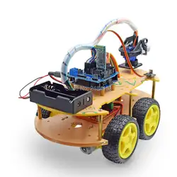 Робот UNO Car Kit Bluetooth шасси костюм отслеживание совместим UNO R3 DIY RC электронная игрушка робот