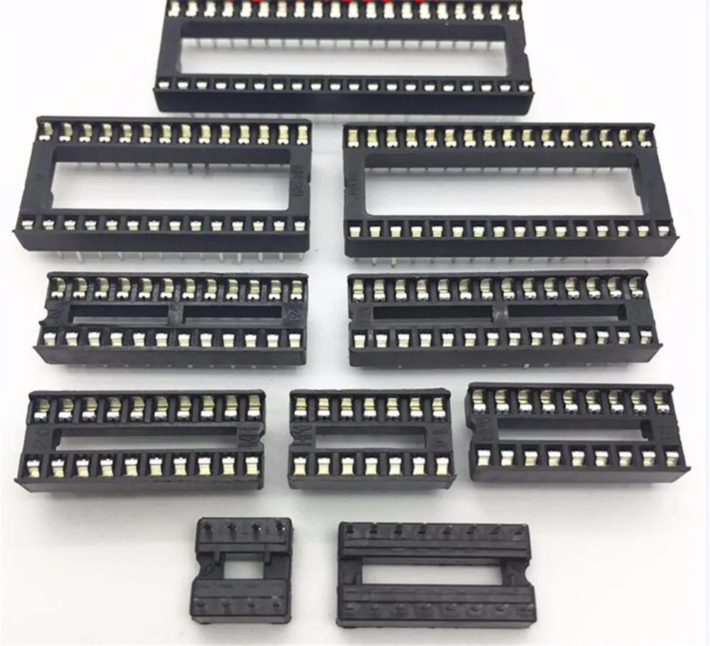 Kit 122 Pezzi Prese DIP IC - 6,8,14,16,18,24,28,40 Pin - Per Elettronica, PCB, Arduino - Foto 10