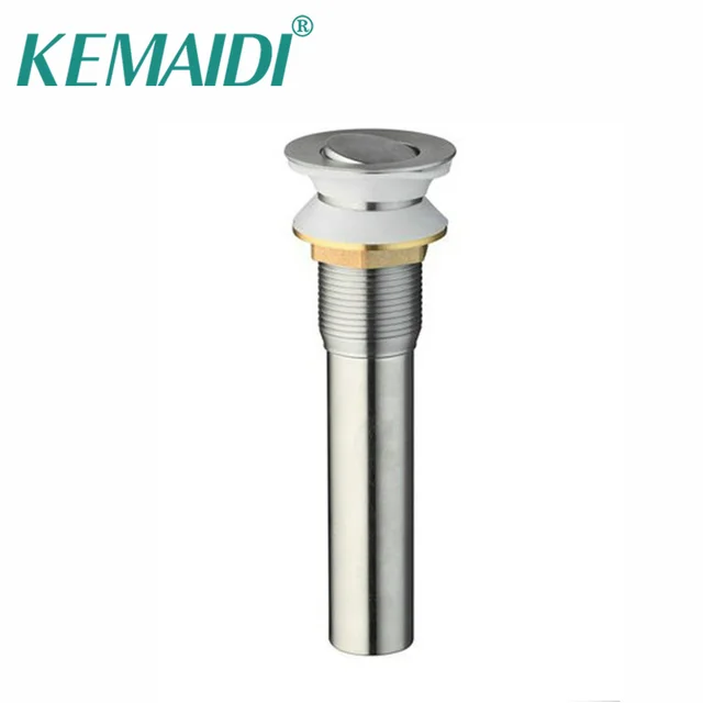 Kemaidi Waste Drain Brushed Nickel Sink No Overflow Bathroom Kemaidi Waste Drain Brushed Nickel Sink No Overflow Bathroom Basin Bath Lavatory Vessel