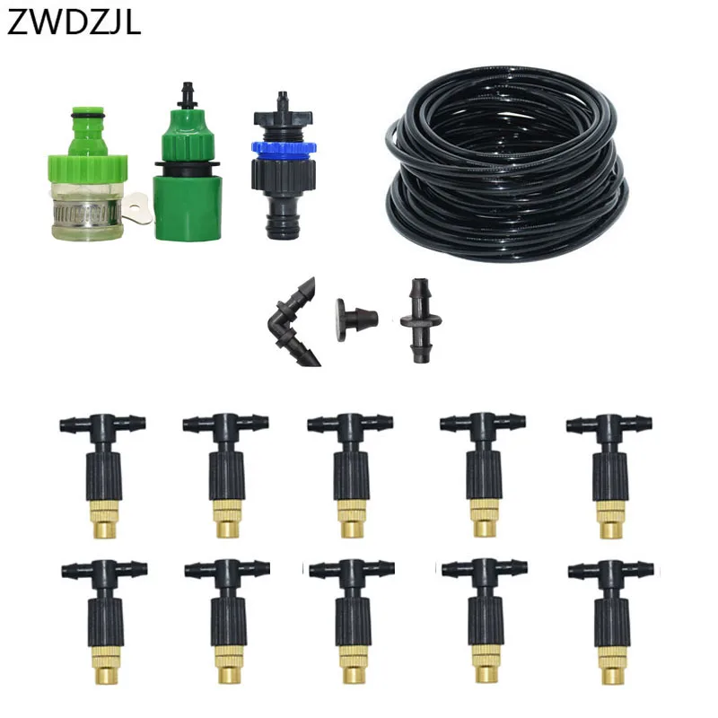 Drip irrigation system copper Atomization system DIY watering kit brass