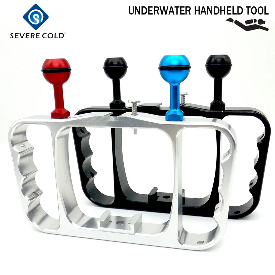

Severe Cold Scuba Underwater Photography Arm System Tray Bracket Handle Diving Flashlight Aluminum Alloy Camera Holder