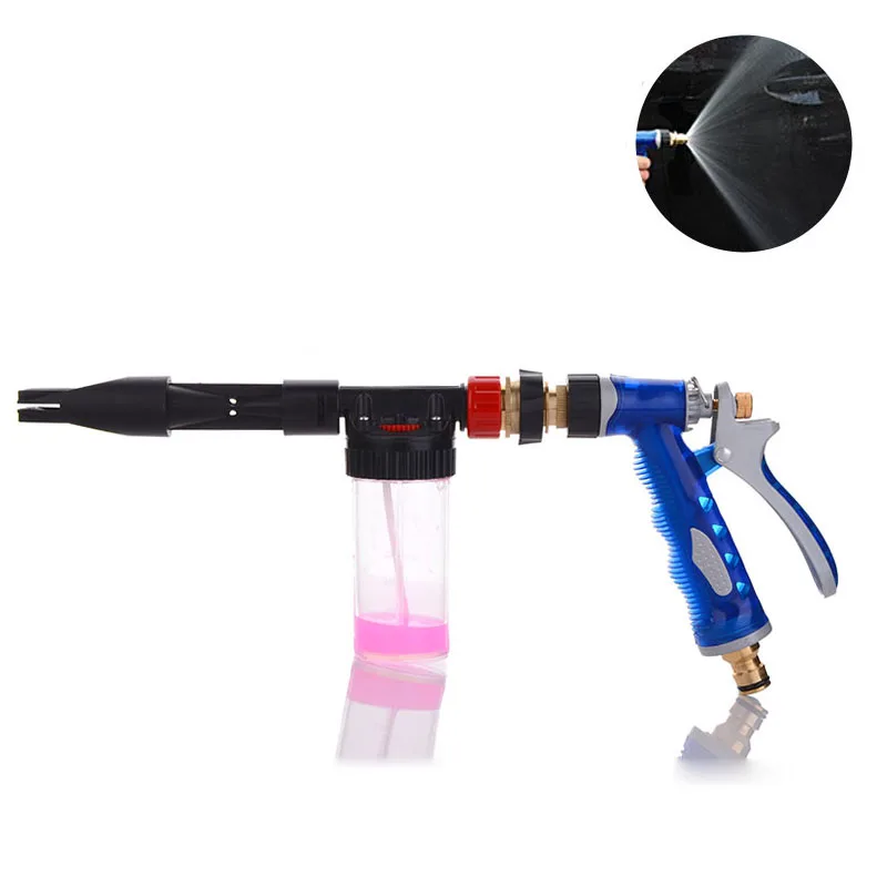 

Adjustable garden hose water gun long foam pot car wash high pressure water guns garden lawn irrigation nozzle cleaning tools
