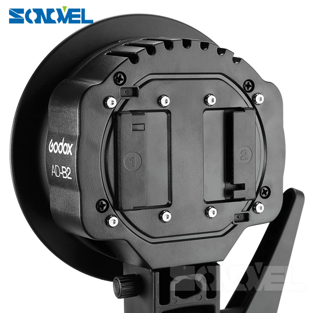 Godox AD-B2 Bowens Mount две трубки световая Головка Кронштейн для AD200 Портативный Вспышка Speedlite