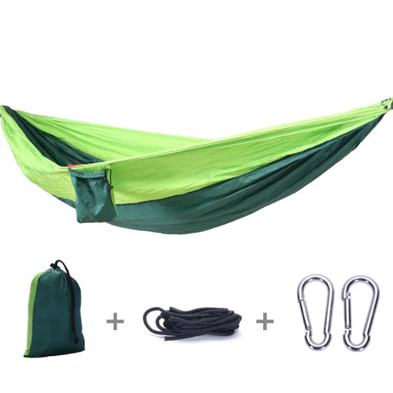 Camping Hammock Double Two 2 Person Parachute Tent Hiking Travel Outdoor Durable S548