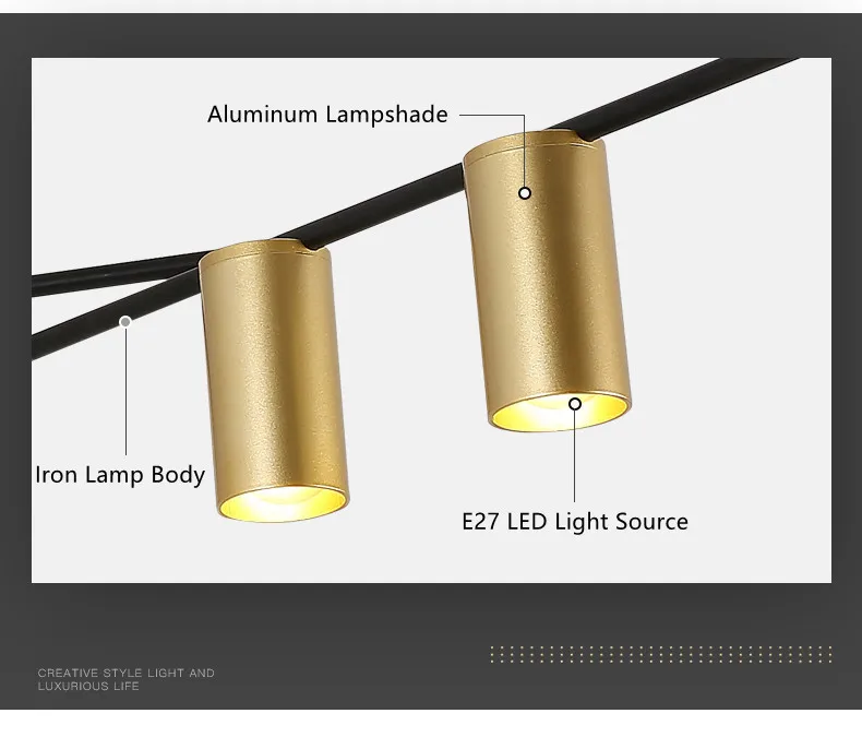 Modern Nordic Led Chandelier Lighting Living Room Kitchen Lustre Art Deco Chandeliers4