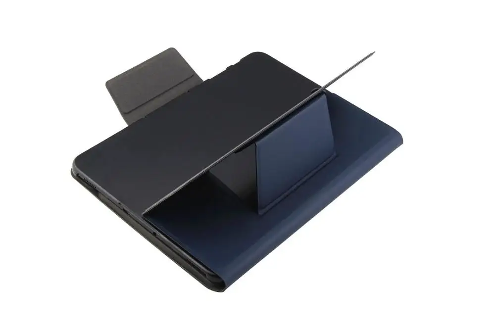 Ультра тонкий русский/испанский/иврит беспроводной Bluetooth клавиатура Стенд кожаный чехол для samsung Galaxy Tab S3 9,7 T820 T825 - Цвет: standard keyboard