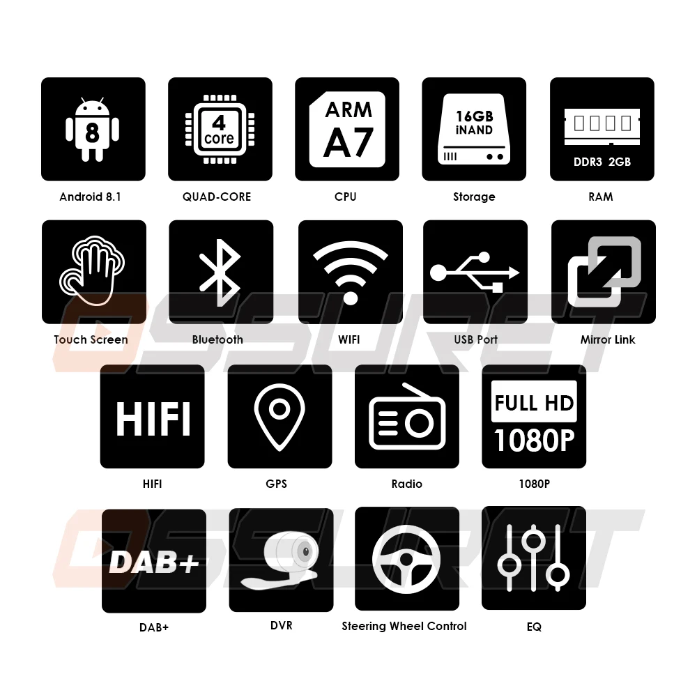 Clearance UK/ES/IT warehouses 9" Android 8.1 Car radio GPS Navigation for VW Skoda Octavia golf 5 6 touran passat B6 jetta polo tiguan RDS 1
