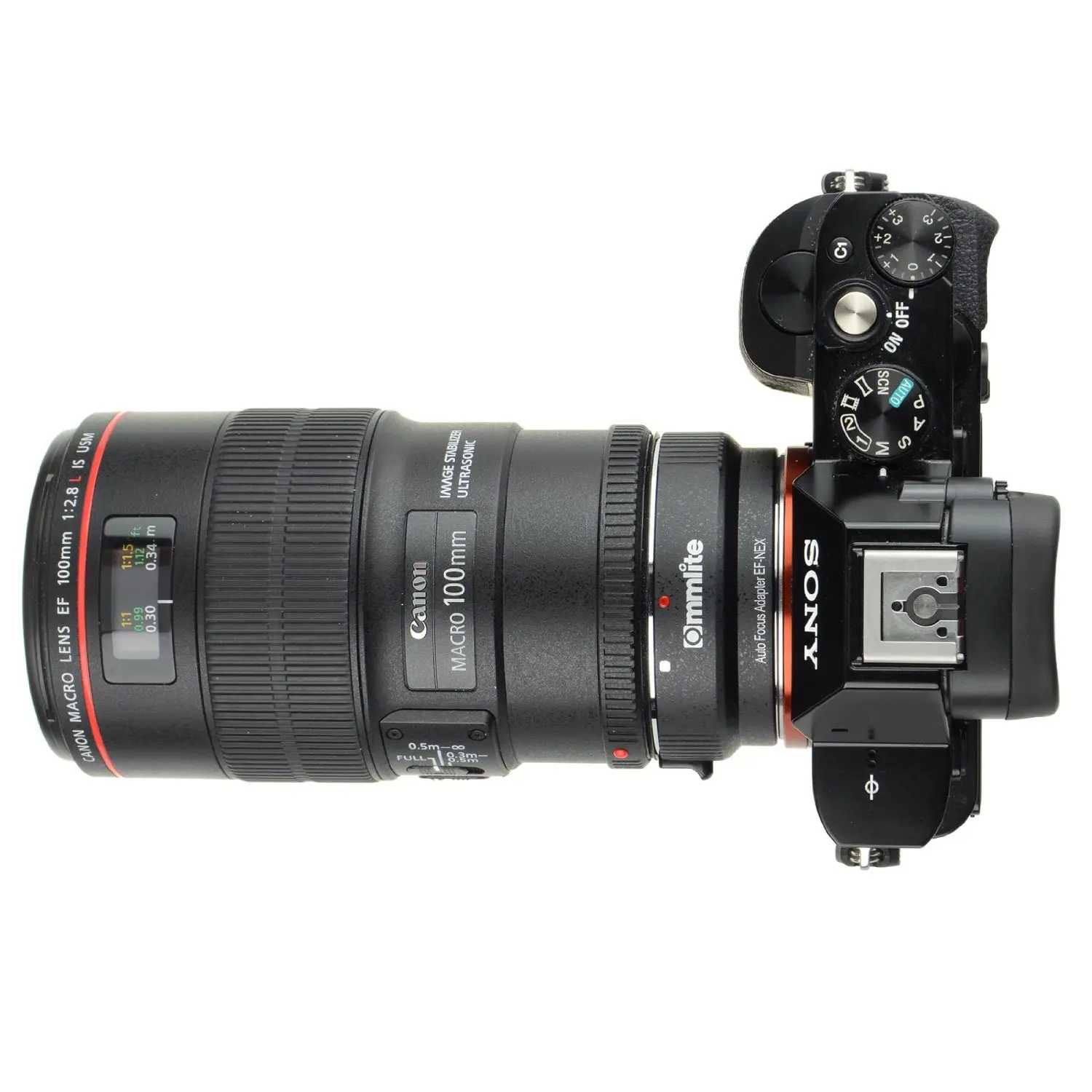 Parasol Metal Universal 58mm negro para Canon EF 28-90 4-5.6 III; EF 50 mm 1.4 U