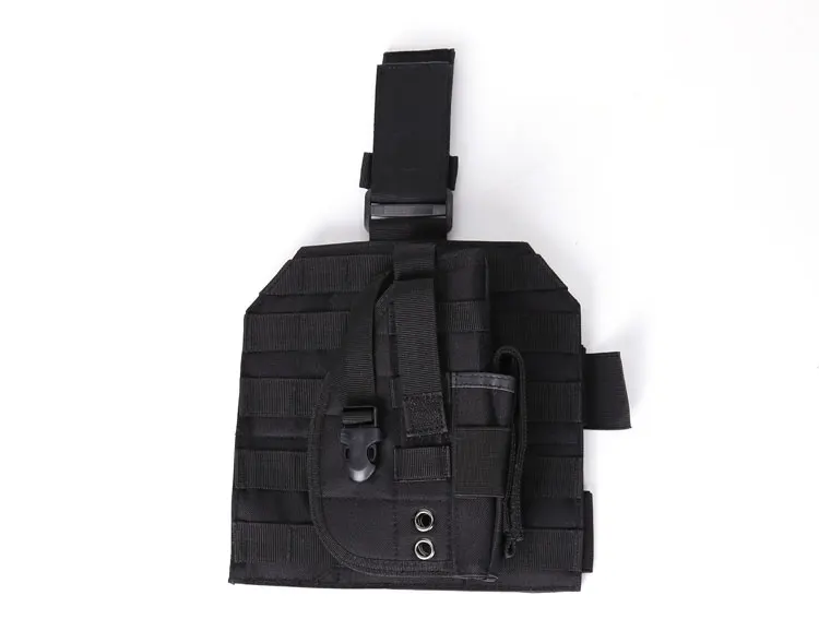 Molle Регулируемая тактическая кобура обмотка бедра ноги PB 075 Пистолет Кобура сумка с карманом для журналов