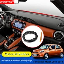 QCBXYYXH автомобиль-Стайлинг резиновые анти-Шум Звукоизолированные пыле приборной панели автомобиля Лобовое стекло щеточное для Nissan Марта 2011 г