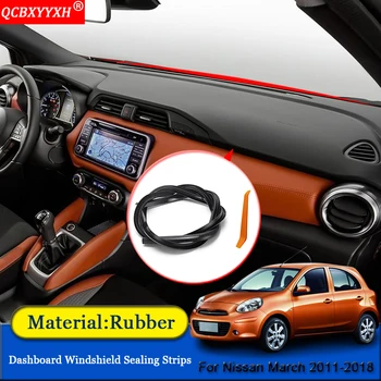 

QCBXYYXH Car-styling Rubber Anti-Noise Soundproof Dustproof Car Dashboard Windshield Sealing Strips For Nissan March 2011-2018