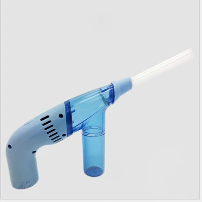 Kbxstart портативный пылесос беспроводной сухой сильный всасывающий вакуумный беспроводной очиститель пыли пипетка аспиратора для дома - Цвет: blue