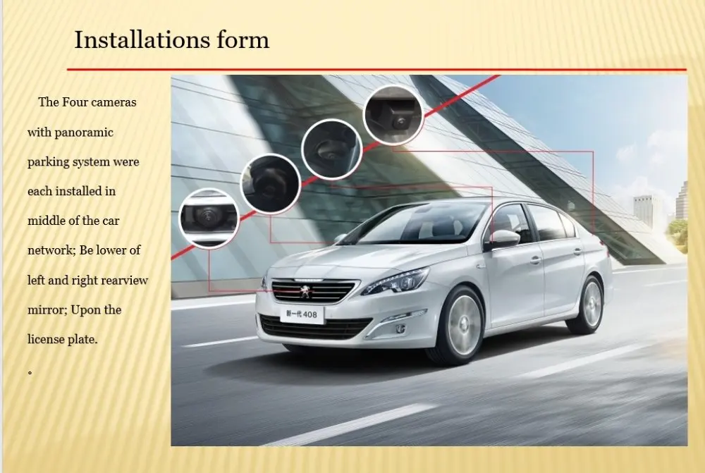 

universal 360 degree full view, bird view,all around car security panoramic system,parking,DVR,record function,4pcs CCD camera