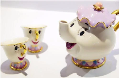 Кружка Beauty And The Beast из настоящего мультфильма чайный набор Mrs Potts горшок чаша с