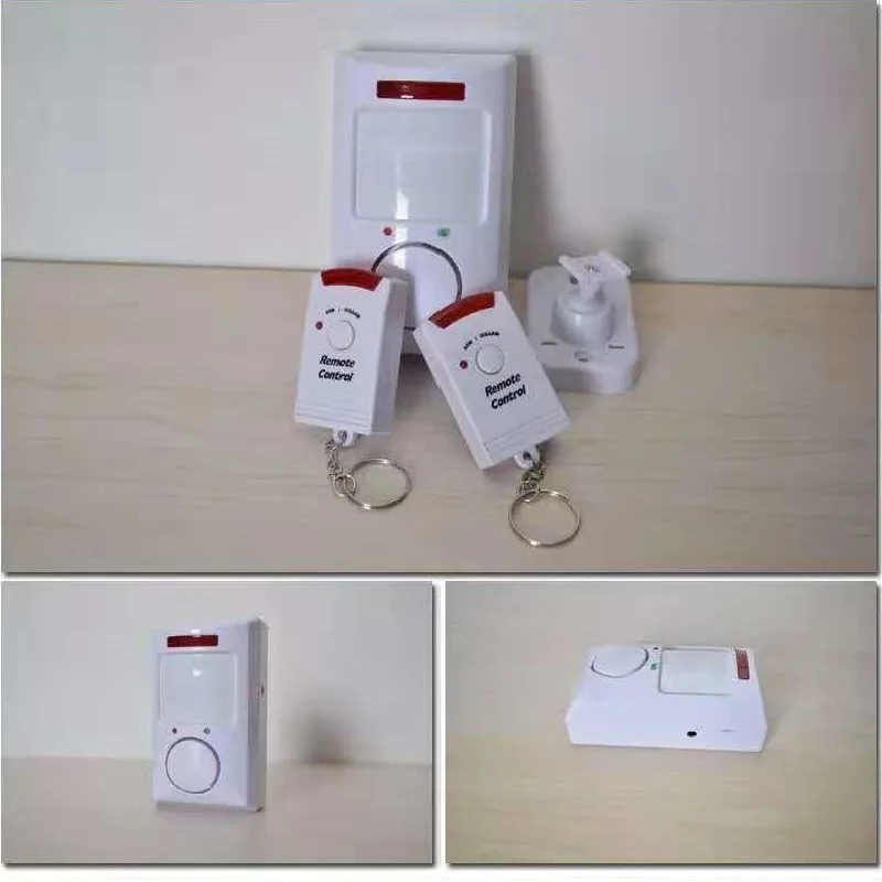 Wireless Alarm system PIR MP Alert Infrared Sensor Anti-theft Motion Detector Alarm Monitor Two remote controller