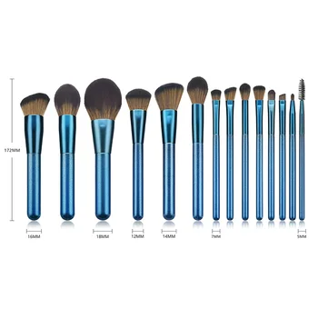 

NEW 14pcs Makeup Brushes Set Multifunctional Powder Blusher Face Cosmetics Tools