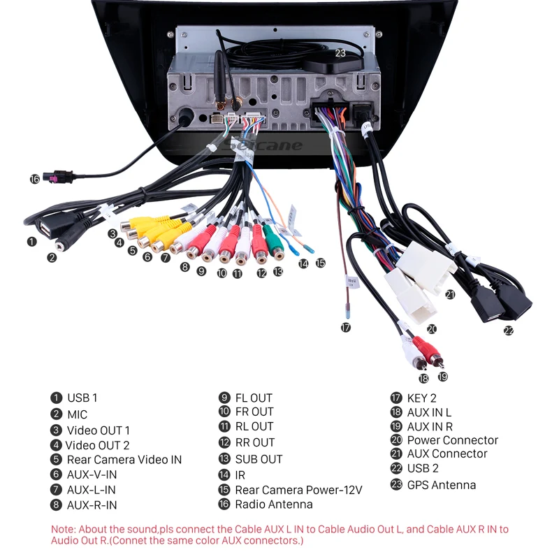  Seicane 9 inch Android 9.0 Car Multimedia player GPS for MITSUBISHI LANCER IX 2006 2007-2010 with W