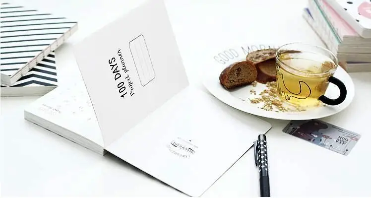 /"Grid World/" 1pc 100 Days Project Planner Study Work Agenda To Do List Scheduler