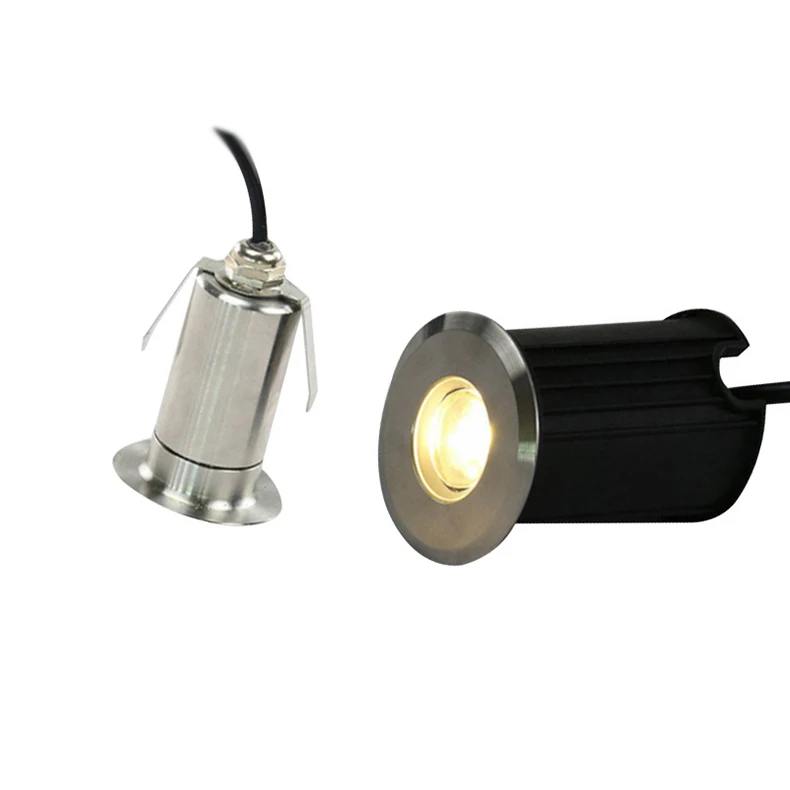 

LED Landscape Lighting 1W 3W Led Paver Light Mini LED Undergroun Light DC12V 24V Buried Inground Lamps for Floor stainless steel