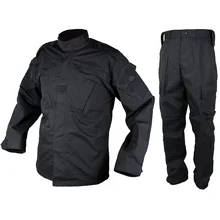 CQC тактическая страйкбольная Военная армейская Униформа BDU боевая рубашка и брюки набор черная уличная Пейнтбольная охотничья одежда