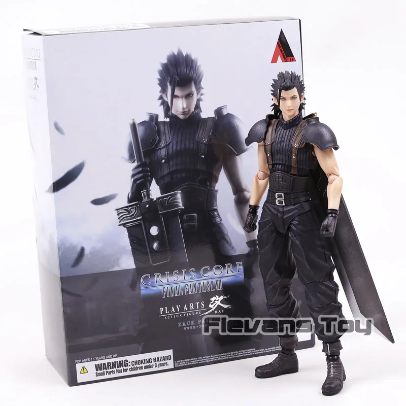 

Play Arts Kai Crisis Core Final Fantasy VII Zack Fair Action Figure Toy Movable Model Collection