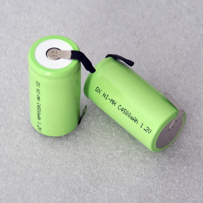 1 6pcs/pack 1.2v rechargeable Ni Mh batteries 4500mah 1.2v NI MH