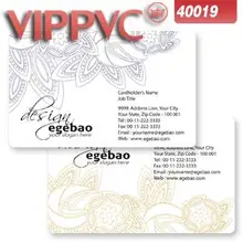 A40019 ПВХ белая пластиковая карта 0,38 мм для печати имя карты шаблон