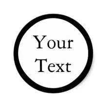 3,8 см Черно-белые наклейки или этикетки w/Пользовательский текст