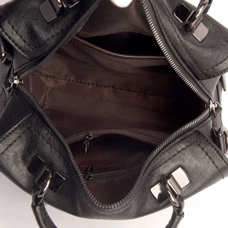  Wide Shoulder Strap Retro Women Handbags High Quality Leather Ladies Shoulder Bags Brand Tassel Lux - 33009969857