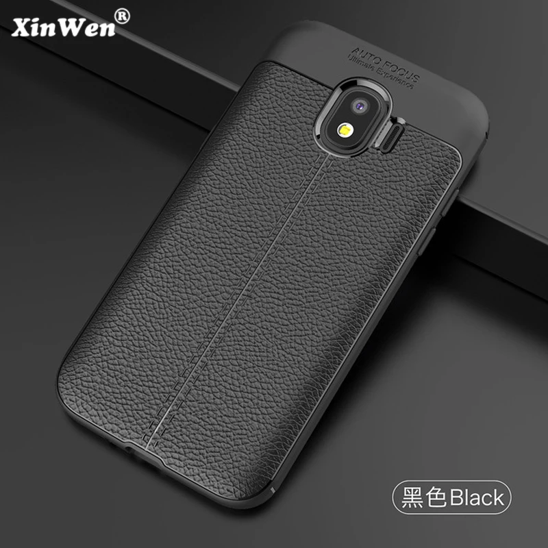 

XinWen luxury phone case for samsung galaxy j2 pro 2018 silicone silicon back etui,coque,cover, Soft leather Pattern accessories