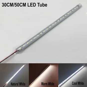

LED Bar Lights DC12V 5730 LED Rigid Strip 30cm/50cm LED Tube with U Aluminium Shell + PC Cover