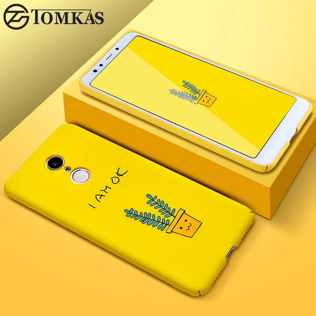 TOMKAS Cute Case For Xiaomi Redmi 5 Plus Hard PC Cover Phone Case For Xiaomi Redmi 5 Note 5 Cases Xiomi Redmi 5A Note 5A Covers