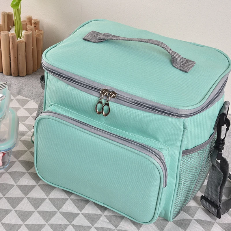 Preise Thermische Isolierte Mittagessen Tasche Große Frauen Männer Picknick Kühler Taschen Bento Box Reisen BBQ Eis Zip Pack Zubehör Liefert Produkte