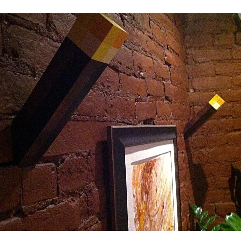  Mine Figures Original Light Up Torch LED AAA Battery Night Lamp Hand Held or Wall Mount Lighting Ki - 32966958397