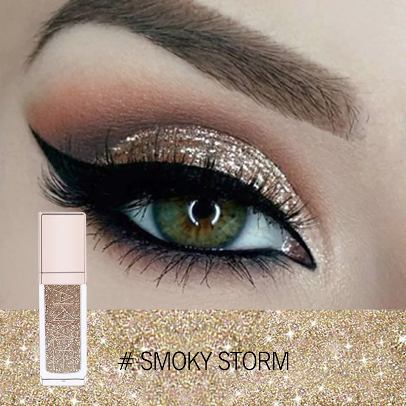 AIKIMUSE жидкие тени для век макияж металлы Блеск Shimmer Тени осветитель Make Up Комплект