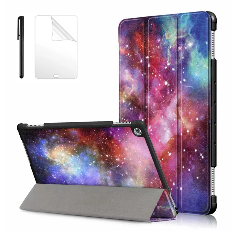 

For Huawei MediaPad M5 lite10 BAH2-W19/L09/W09 10.1 inch Tablet PC stand cover for huawei mediapad M5 lite 10 case + film