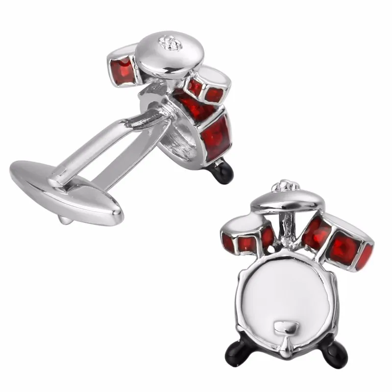 C-MAN Luxury shirt Golden cylinder cufflink for mens Brand cuff buttons cuff links High Quality abotoaduras Jewelry